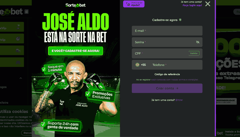 Cadastro Sorte na Bet Brasil