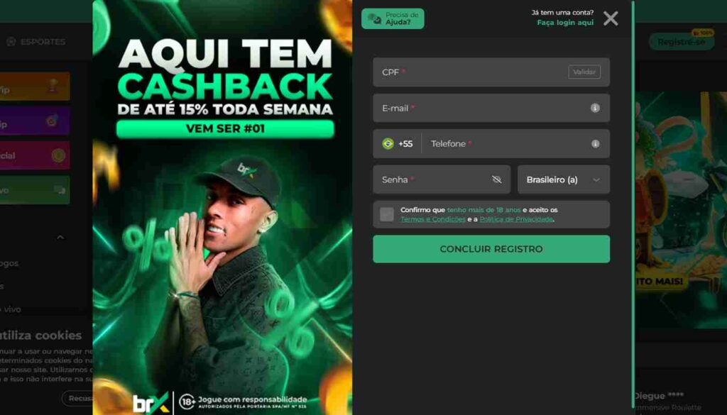 Cadastro BrX Bet Brasil